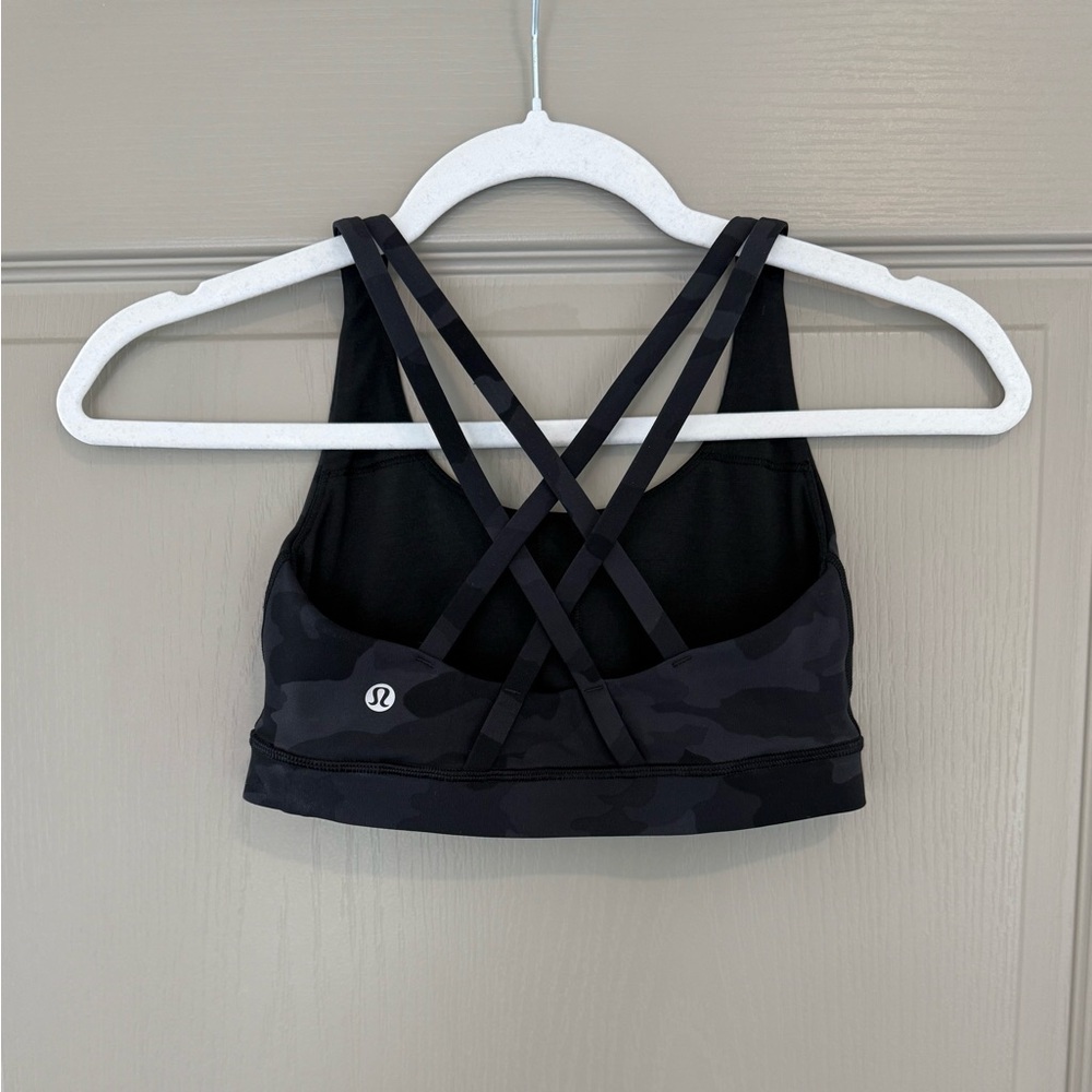 Lululemon Black Camo Sports Bra